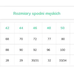 Rozmiar 31 spodni męskich: Przelicznik na cm i EU (M/L)