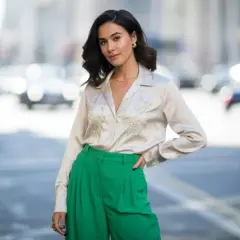 Jakie bluzki pasują do zielonych spodni? Stylowe propozycje
