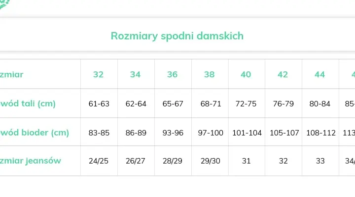 Rozmiar 29 spodnie damskie: Jaki to rozmiar EU? Sprawdź!