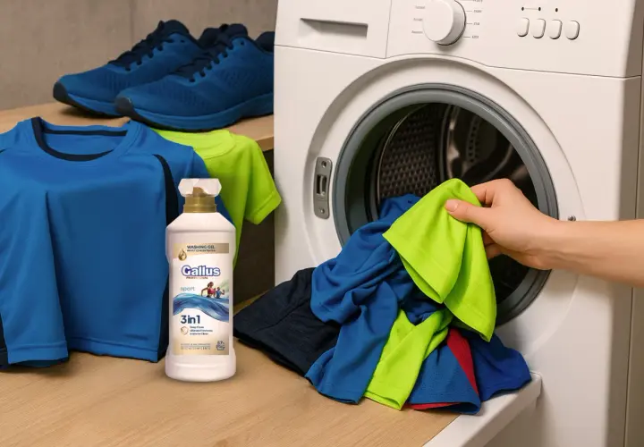 Jak prać koszule sportowe? Włóż je do pralki z żelem Gallus Sport 3in1.
