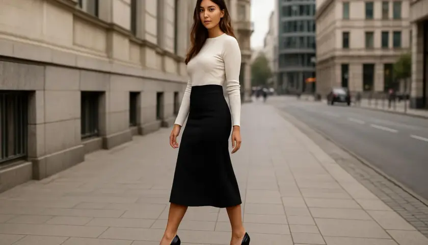 Jakie buty do spódnicy midi? Triki stylistki na idealne proporcje