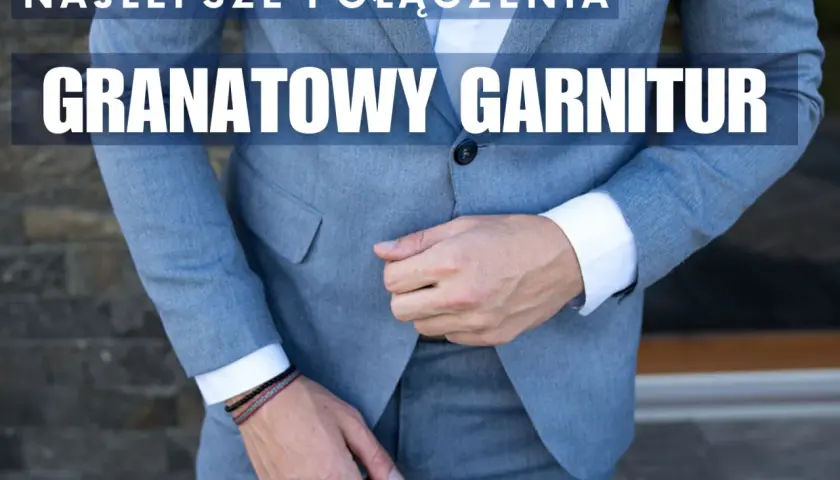 Mężczyzna w szarym garniturze, z białym kołnierzykiem koszuli. Jaka koszula do granatowego garnituru? Tutaj znajdziesz najlepsze połączenia.