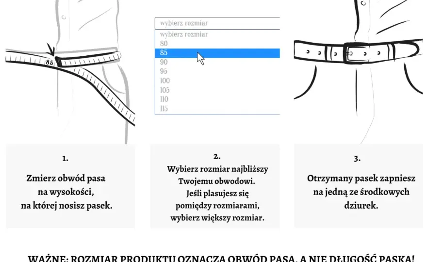 Pasek 110 cm jaki to rozmiar i jak dobrać go bez pomyłki