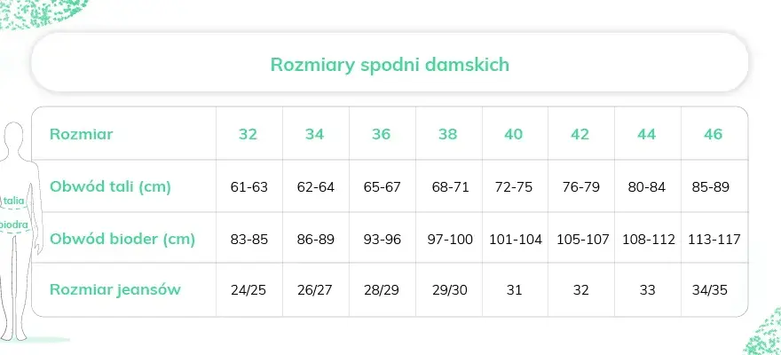 Rozmiar 29 spodnie damskie: Jaki to rozmiar EU? Sprawdź!