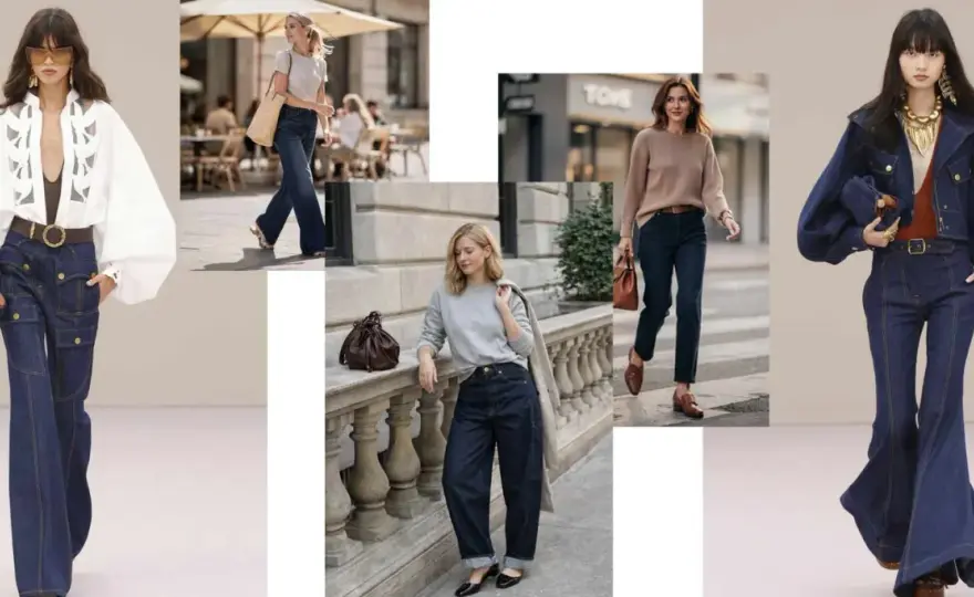 Ciemny denim - Stylizacje na każdą okazję. Jak nosić?