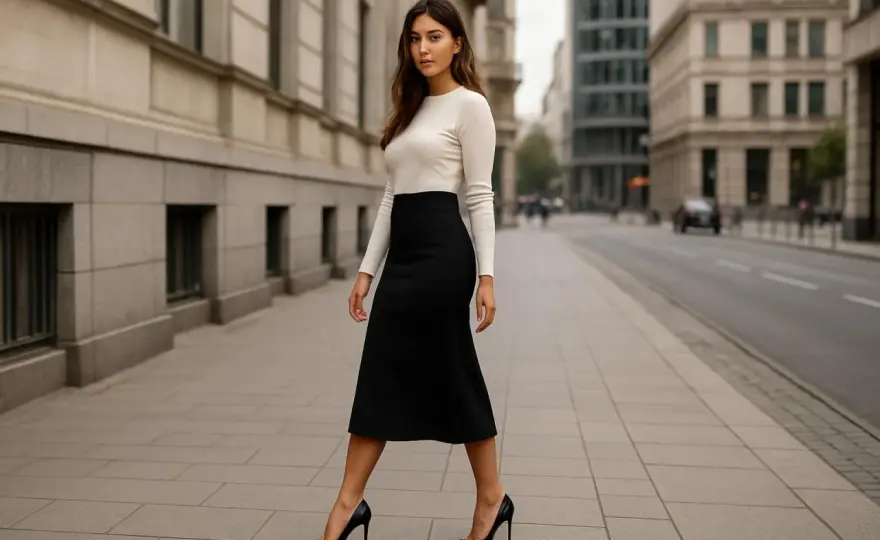 Jakie buty do spódnicy midi? Triki stylistki na idealne proporcje