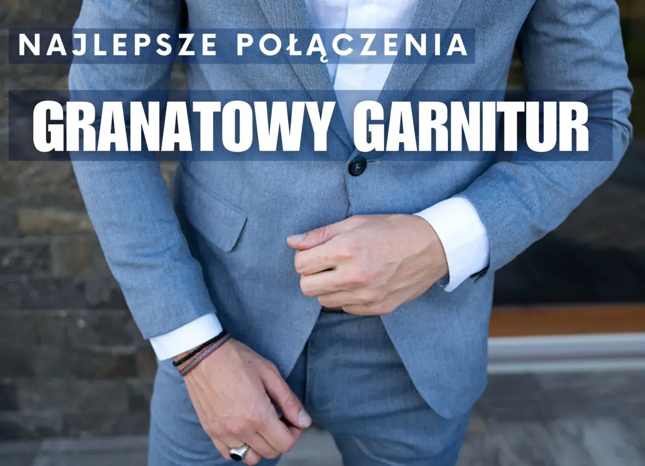Mężczyzna w szarym garniturze, z białym kołnierzykiem koszuli. Jaka koszula do granatowego garnituru? Tutaj znajdziesz najlepsze połączenia.