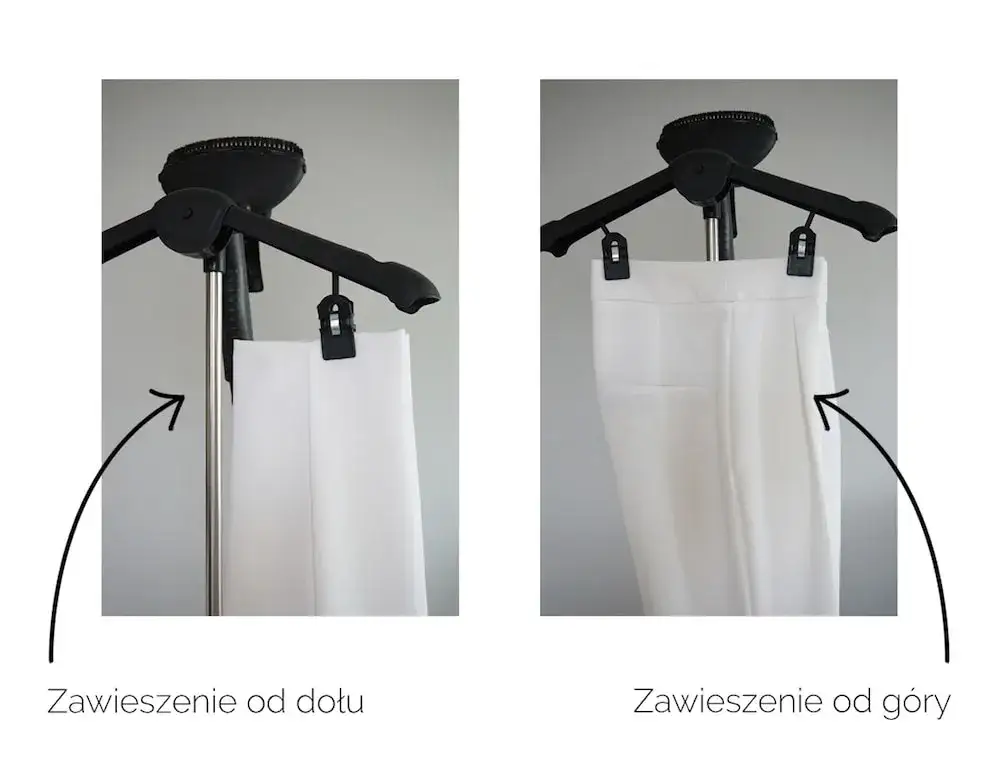 prasowanie kantu spodni żelazkiem